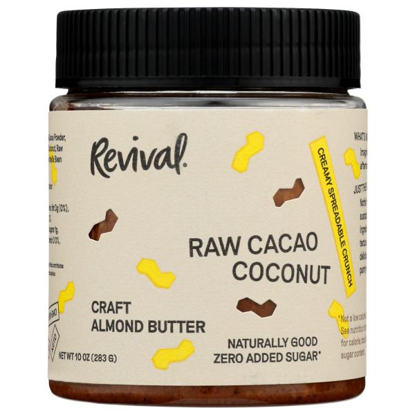 REVIVAL FOOD CO: Raw Cacao Coconut Almond Butter, 10 oz