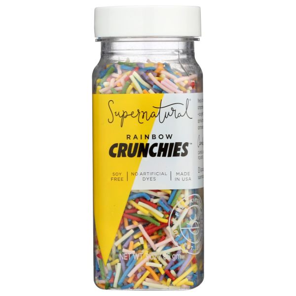 SUPERNATURAL: Rainbow Crunchies Sprinkles, 3 oz