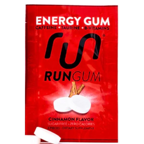 RUN GUM: Cinnamon Energy Gum, 1 pk