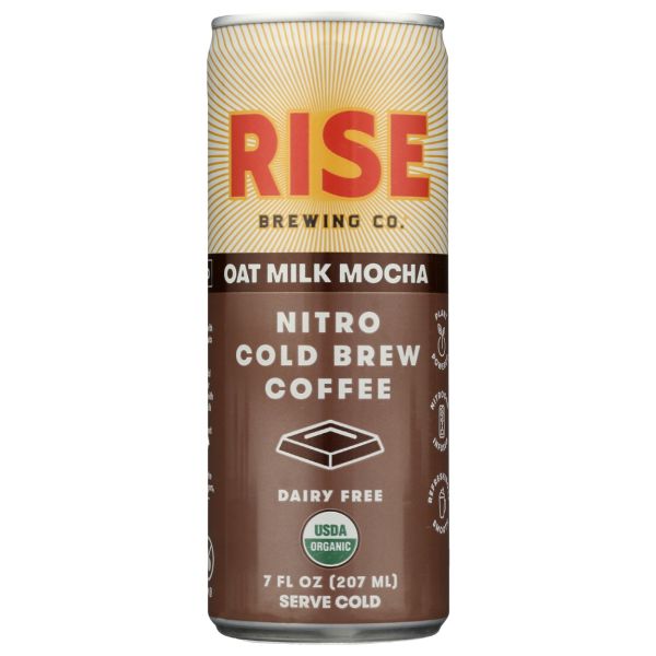 RISE BREWING CO: Oat Milk Mocha Cold Brew Coffee, 7 fo