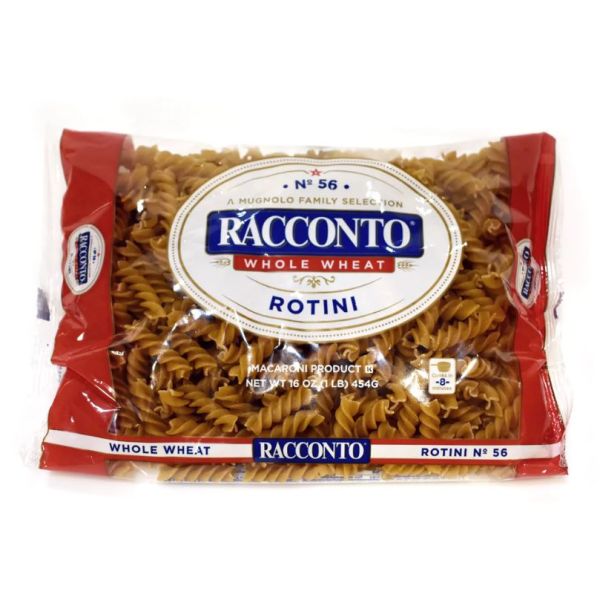 RACCONTO: Whole Wheat Rotini Spring Pasta, 16 oz