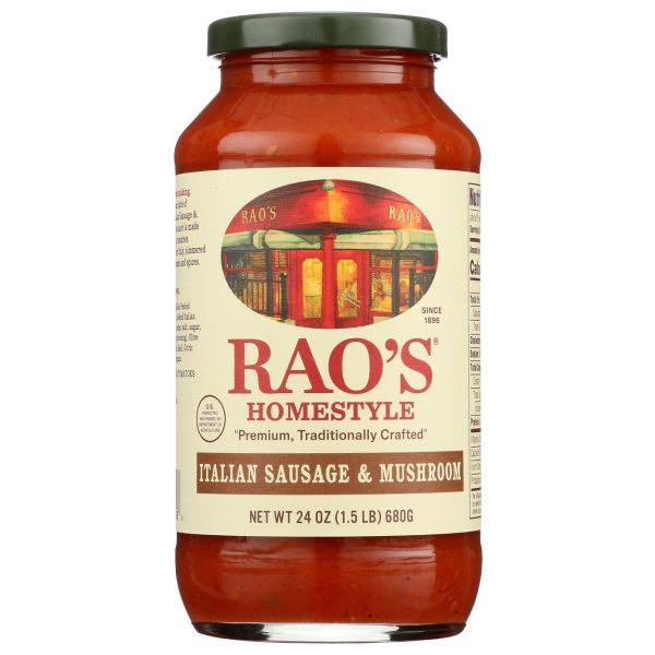 RAOS: Homemade Italian Sausage and Mushroom Sauce, 24 oz