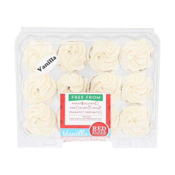 RED PLATE FOODS: Mini Vanilla Cupcakes, 11.85 oz