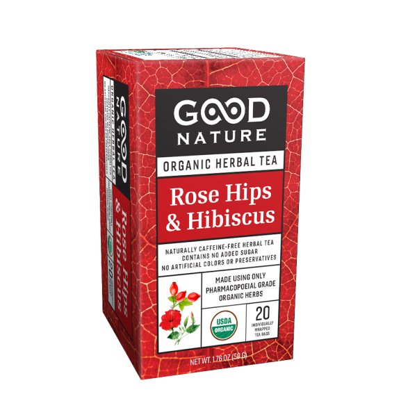 GOOD NATURE: Organic Rose Hips and Hibiscus Tea, 50 gr