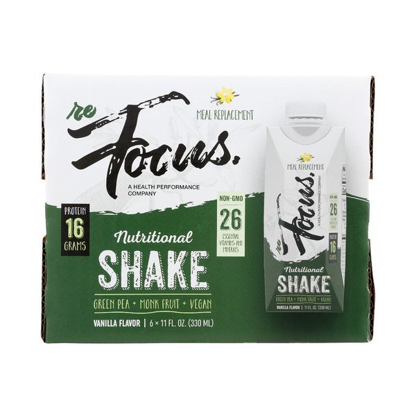 REFOCUS: Nutritional Meal Replacement Shake Vanilla 6 Count, 66 fo