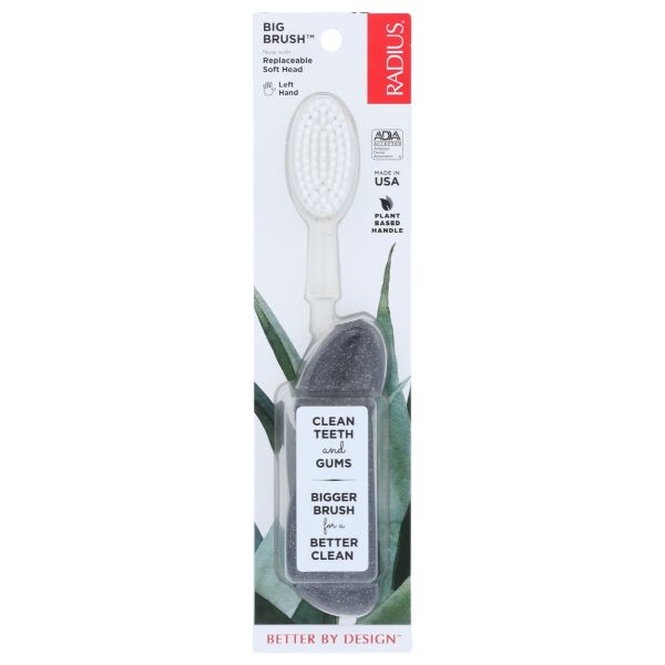 RADIUS: Big Brush Toothbrush Left Original Adult, 1 ea