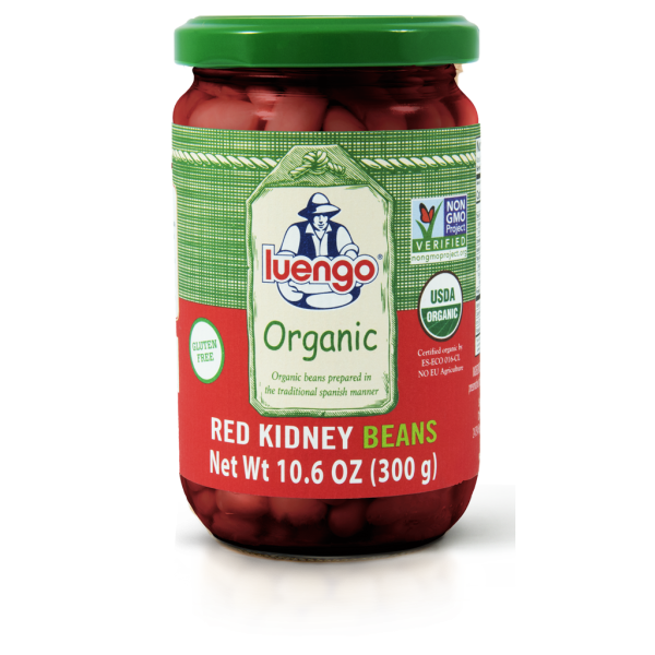 LUENGO: Red Kidney Organic Beans, 10.6 oz