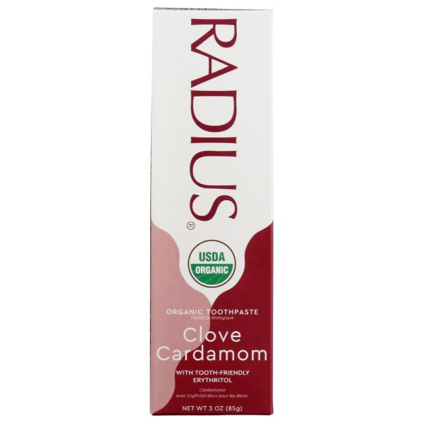 RADIUS: Organic Clove Cardamom Toothpaste, 3 oz