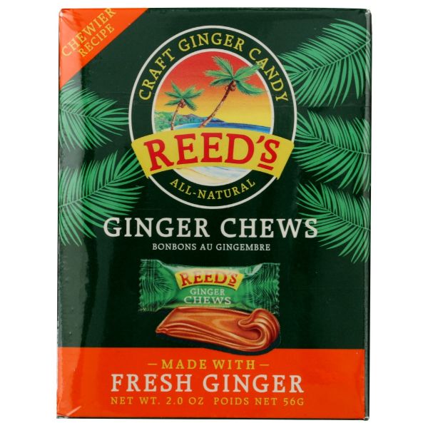 REEDS: Ginger Chews Candy, 2 oz