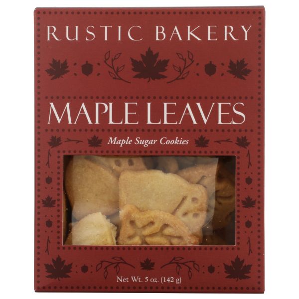 RUSTIC BAKERY: Maple Leaves Sugar Cookies, 5 oz