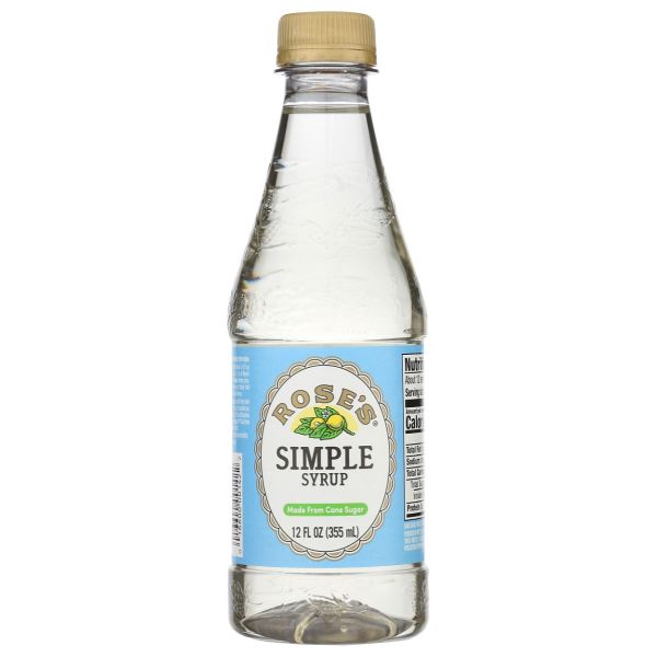 ROSES: Simple Syrup, 12 fo
