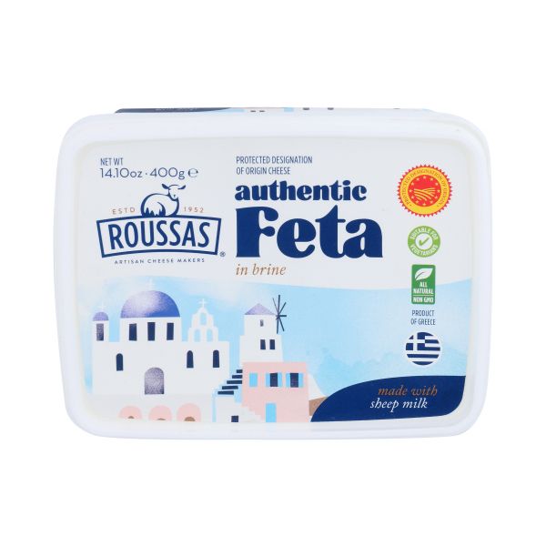 ROUSSAS: Authentic Feta Cheese Pdo, 14 oz