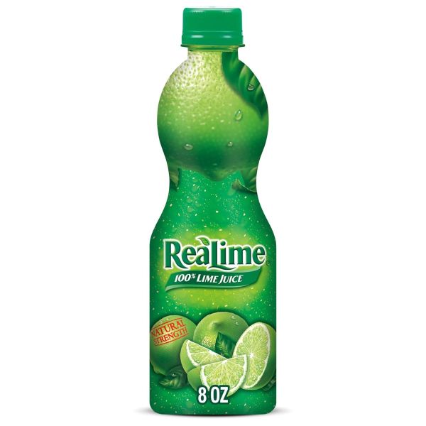 REAL LEMON: 100 Percent Lime Juice, 8 fo