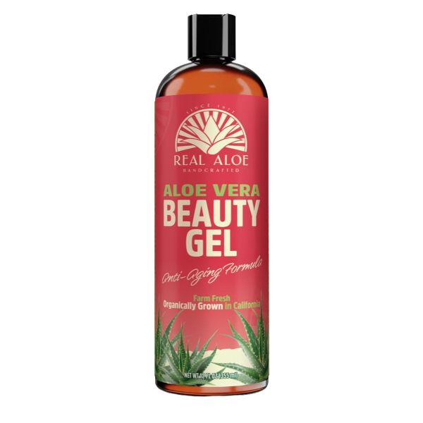 REAL ALOE: Aloe Vera Beauty Gel, 12 oz