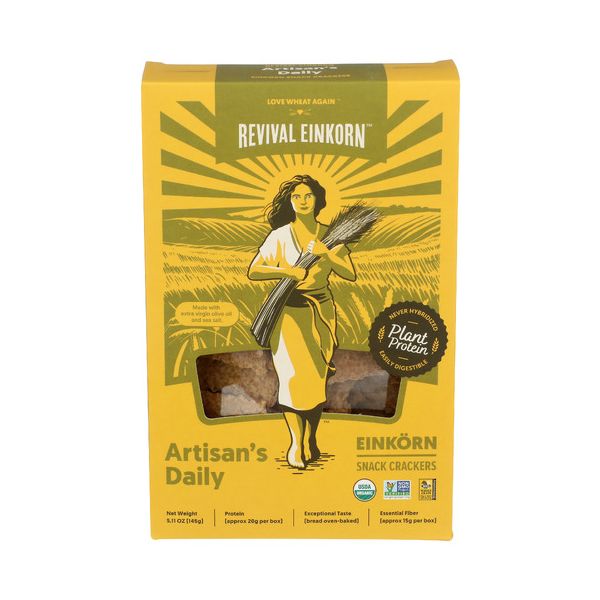 REVIVAL EINKORN: Artisans Daily Cracker, 5.11 oz