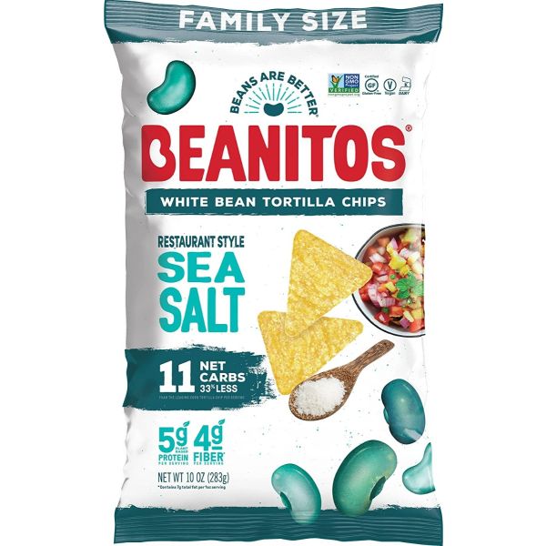 BEANITOS: Restaurant Style Bean Chips, 10 oz