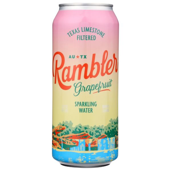 RAMBLER: Grapefruit Sparkling Water, 16 fo