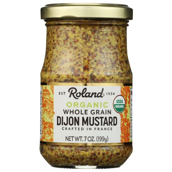 ROLAND: Mustard Grained Dijon Organic, 7 oz