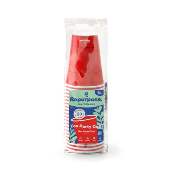 REPURPOSE: Red Party Cups 18 oz, 20 ea