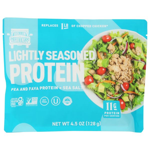 ROLLINGREENS: Lightly Seasoned Protein, 4.5 oz