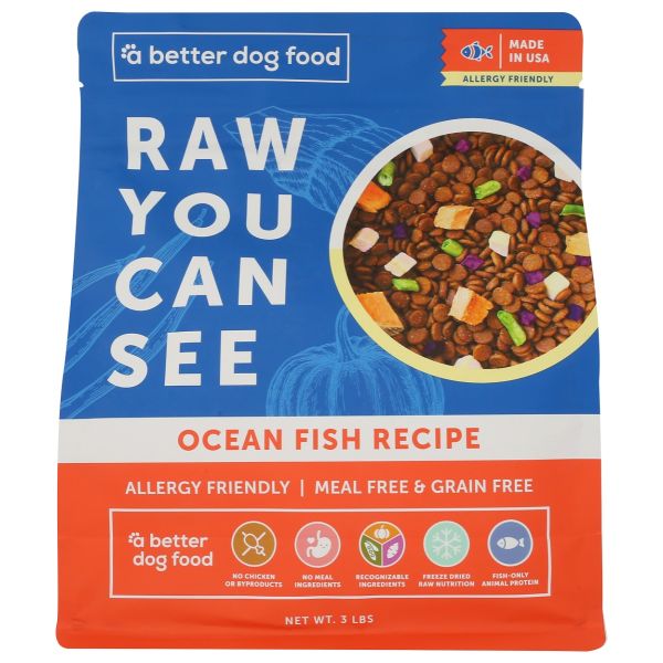 A BETTER TREAT: Ocean Fish Recipe Dog Food, 3 lb