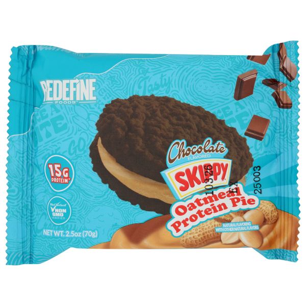REDEFINE FOODS: Oatmeal Protein Pie Skippy Chocolate, 1 ea