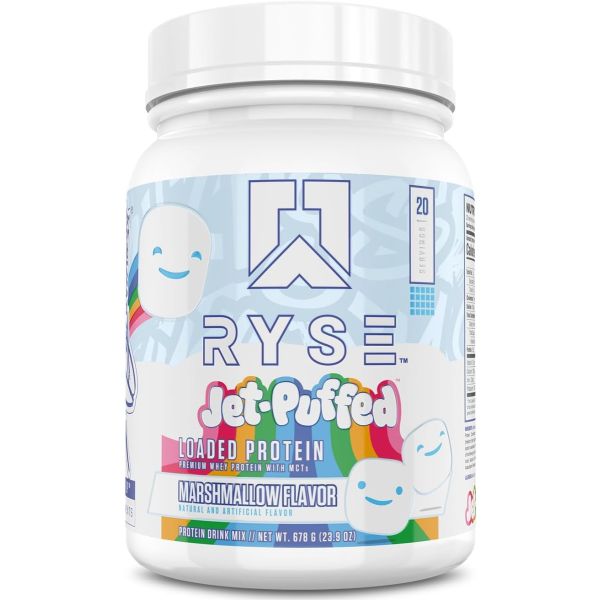 RYSE FUEL: Loaded Protein Jet Puffed Marshmallow, 24.7 oz