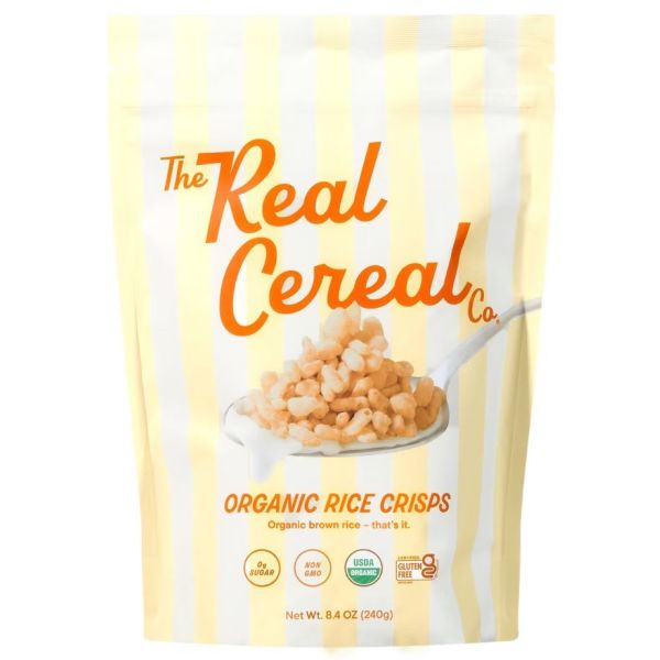 REAL CEREAL: Organic Rice Crisps, 8.4 oz