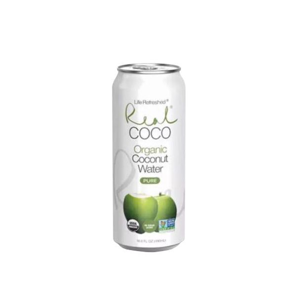 REAL COCO: Organic Pure Coconut Water, 16.2 oz