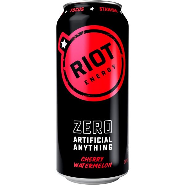 RIOT ENERGY: Cherry Watermelon Energy Beverage, 16 fo