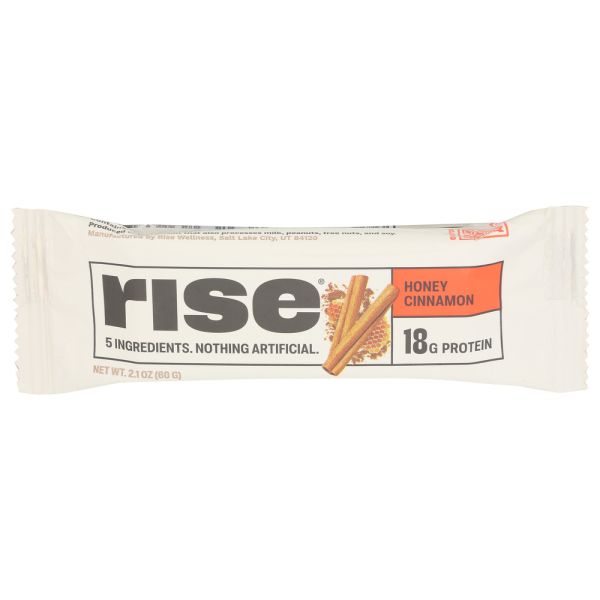 RISE: Honey Cinnamon Protein Bar, 2.1 oz