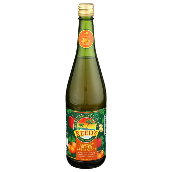 REEDS: Harvest Spiced Apple Cedar Cider Soda, 25.4 fo