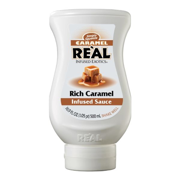 REAL INFUSED EXOTICS: Rich Caramel Syrup, 16.9 fo