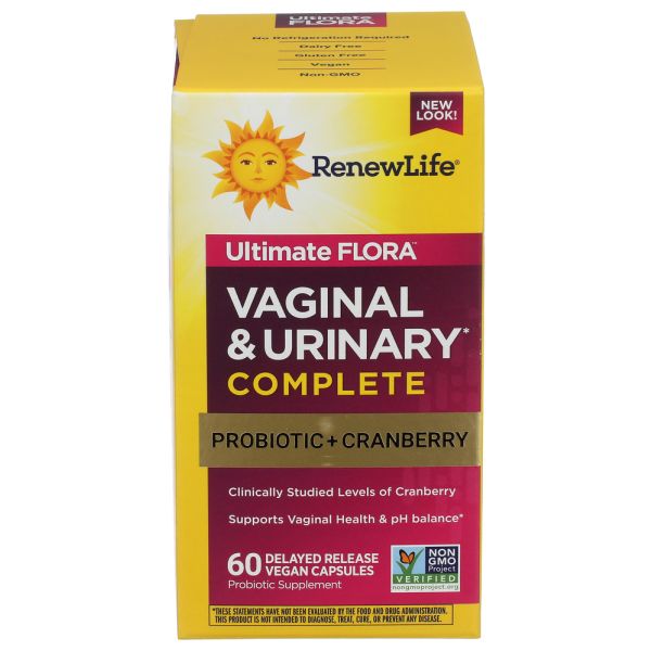 RENEW LIFE: Ultimate Flora Vaginal and Urinary Complete, 60 vc