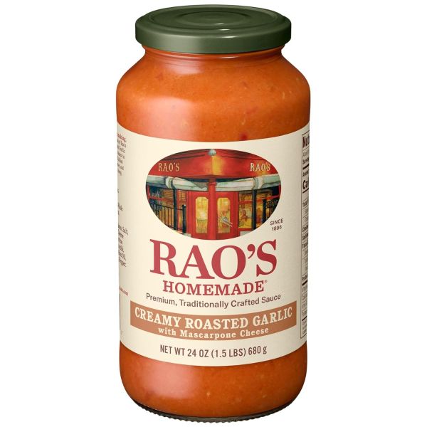 RAOS: Creamy Roasted Garlic with Mascarpone Sauce, 24 oz