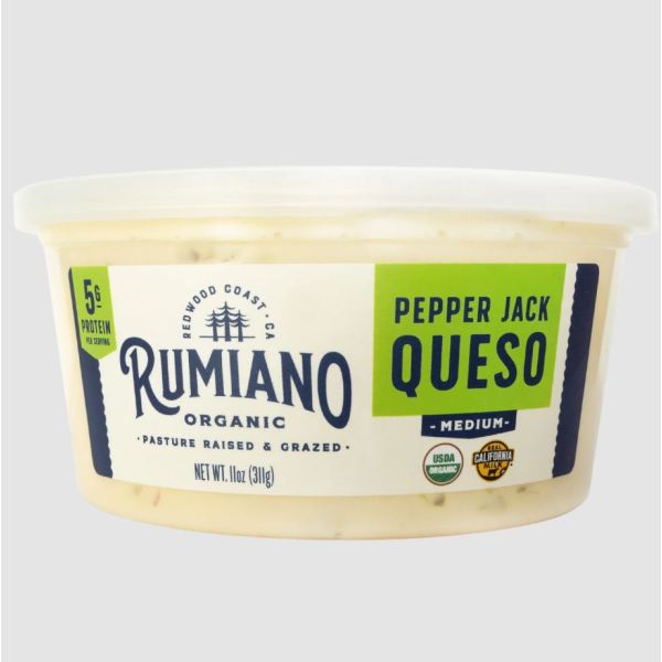 RUMIANO FAMILY: Organic Pepper Jack Queso, 11 oz