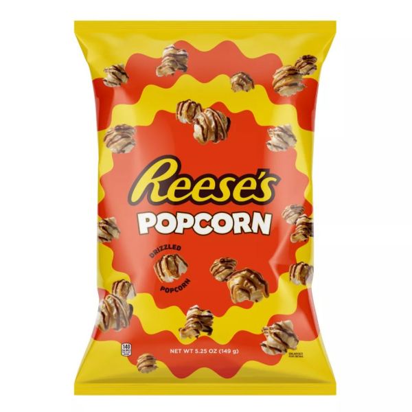 REESES: Chocolate Drizzled Peanut Butter Popcorn, 5.25 oz