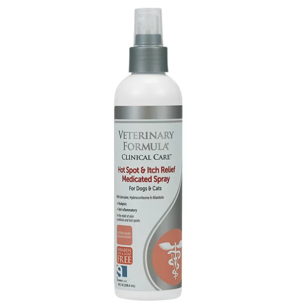 VETERINARY FORMULA CLINICAL CARE: Hot Spot and Itch Relief Medicated Spray, 8 oz