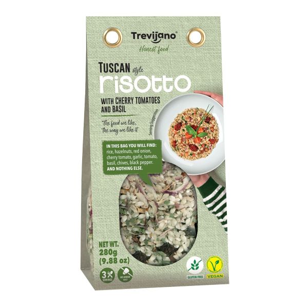 TREVIJANO: Tuscan Risotto With Cherry Tomatoes and Basil, 9.88 oz
