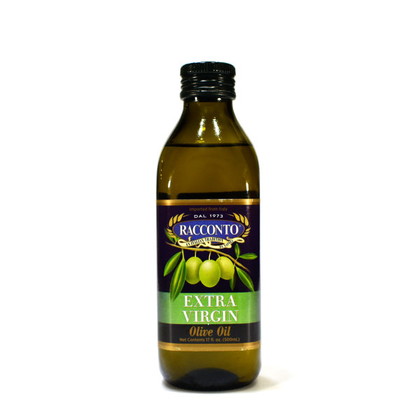 RACCONTO: Extra Virgin Olive Oil Round Bottle, 17 oz