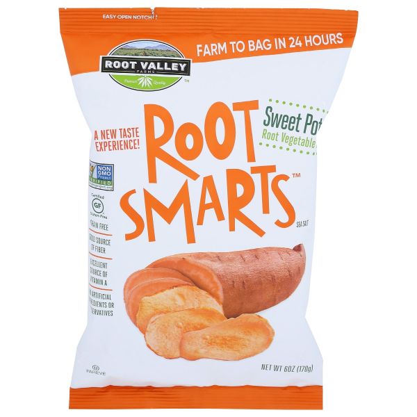 ROOT SMARTS: Chips Sweet Potato, 6 oz