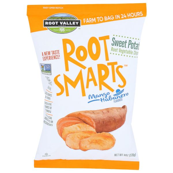 ROOT SMARTS: Chips Sweet Potato Mango Habanero, 6 oz