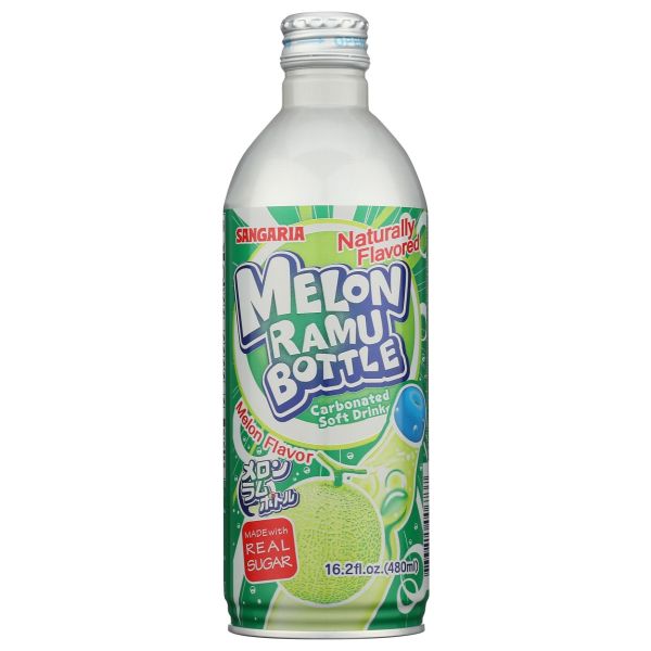 SANGARIA: Melon Ramune Bottle Can, 16.2 fo