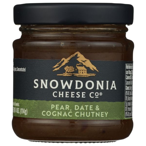 SNOWDONIA: Pear Date and Cognac Chutney, 4 oz