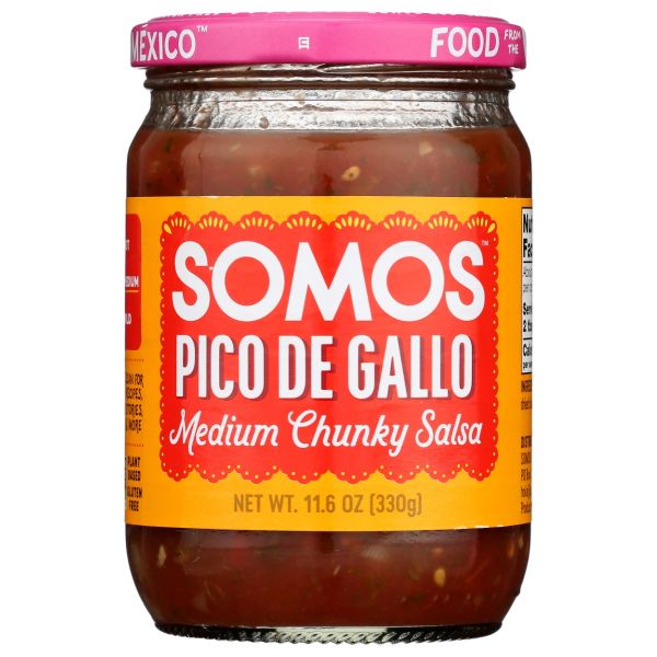 SOMOS: Pico de Gallo Medium Chunky Salsa, 11.6 oz