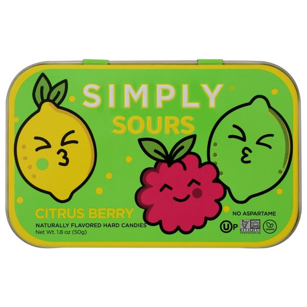SIMPLY: Citrus Berry Sour Candy, 1.8 oz