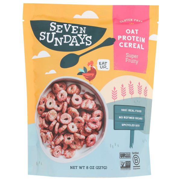 SEVEN SUNDAYS: Super Fruity Oat Protein Cereal, 8 oz