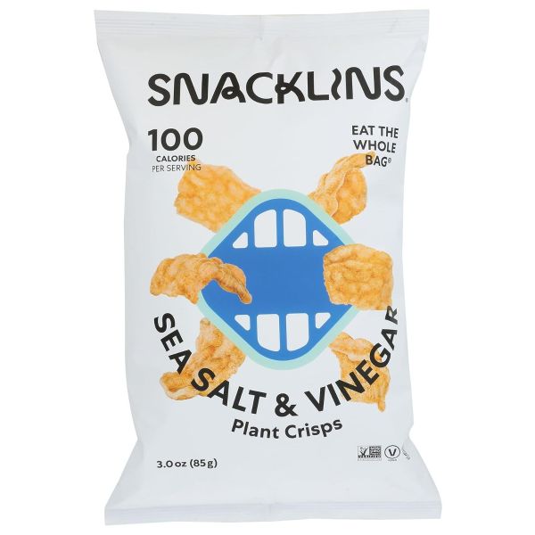 SNACKLINS: Sea Salt and Vinegar Plant Crisps, 3 oz
