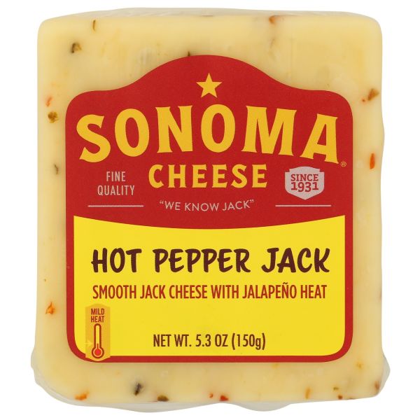 SONOMA CHEESE: Hot Pepper Jack Cheese, 5.3 oz