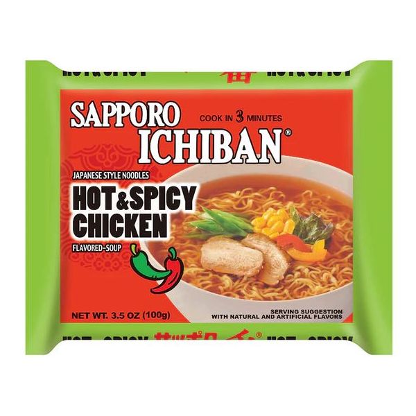 SAPPORO: Ichiban Hot and Spicy Chicken, 3.5 oz